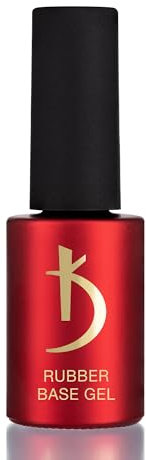 K Professional Rubber Base Gel - Base Coat Gel Polish UV LED Soak Off - Unterlack Nagellack Hochbeständige, Einfaches Anbringen und Entfernen 7 ml
