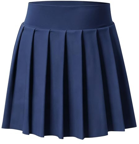 Bezioner Ragazze Gonna da Tennis A Pieghe Sportiva con Tasche e Pantaloncini Interni, Uniforme Scolastica da Golf