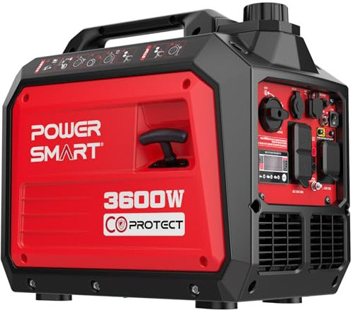 PowerSmart 3600-Watt Portable Inverter Generator with Quiet, 30 Amp for RV