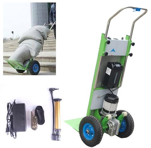 KELUNIS Carretillas EléCtricas para Subir Escaleras De 1500 W para Trabajo Pesado Carretillas para Subir Escaleras para AlmacéN Familiar De Muebles,Verde
