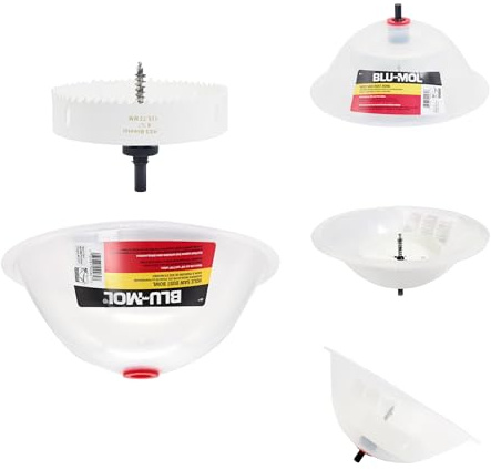 Disston 6 1/4” Bi-Metal Recessed Light kit with Blu-MOL Flexible Dust Bowl. Used to Place Recessed Light and New LED Recessed Lights