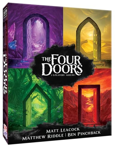 Happy Camper - The Four Doors | Cooperative Game by Pandemic and Forbidden Island Creator | Perfect for Solo Play, Two Players, and Small Groups | Portable Adventure Game