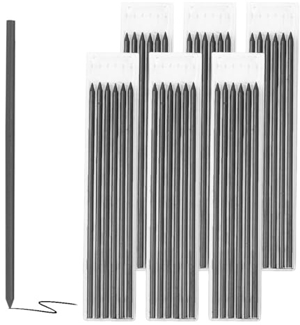 36Pcs Carpenter Pencil Refills, Solid 2.8mm Mechanical Pencil Lead-Refills Replacements Compatible with Trace-r Pic-a and Standard Carpenter Pencils, Pencils Lea-d for Marking and Drawing