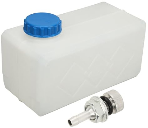 BRRNOO Tanque de 5 Litros con Tapa de Sellado y Boquilla, Tanque de Agua Integrado para Calentador de Estacionamiento de Coches Eléctricos