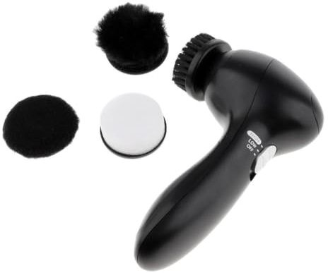 idqwsswt Set per la cura del lustrascarpe elettrico portatile portatile Kit per la pulizia della spazzola per lucidatura automatica