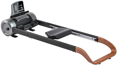 Magnetisk roddmaskin, vikbar dubbelspår med främre rullar, 6-växlad justerbar, LED-skärm, 150 kg kapacitet, tyst magnetiskt motstånd