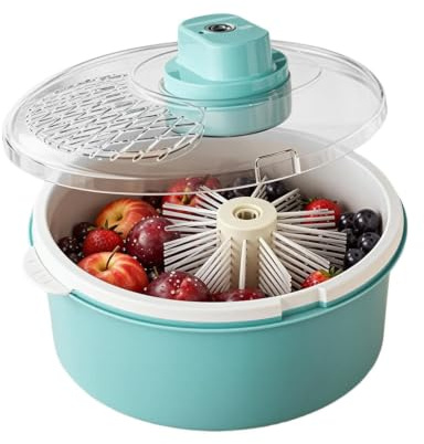 Frukttvätt elektrisk bär- och grönsakscentrifug | Frukt- och grönttvättare för , , Sallad, Måltidsförberedelser, Camping, Picknick, Resor och