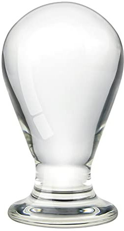 SXOVO Glass Anal Plug Crystal Dildo Classic Transparent Light Bulb Butt Plug Masturbazione Vagina Massager per uomini e Donne Giocattolo Sessuale Combinato (L)