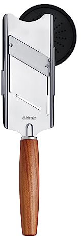 triangle 89 141 15 04 Feinhobel Sense mit Pflaumenholz Trüffelhobel Made in Solingen/Germany professionelle Qualität stufenlos verstellbar Gourmethobel für sehr dünne Scheiben im Geschenkkarton