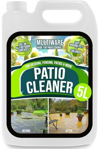MultiWare Patio Cleaner, Moss Killer For Paths And Drives, Algae Remover, Spray And Walk Away Patio Cleaner, Spray And Leave, Safe To Use With Pets, 5L Makes 20L (1)