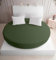Strauss Home® Rundes Spannbetttuch Jersey 100% Baumwolle OekoTex Boxspringbett Wasserbett Weiche Spannbettlaken Steghöhe bis 40cm (Grün)