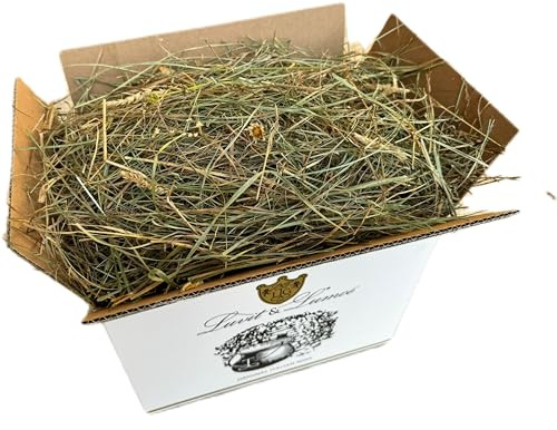 Luvit & Lumoè | Foin pour Lapins Nains |1,5Kg | Sac de Foin 100% Naturel | Nourriture pour cochons d'Inde Chinchillas Petits rongeurs | Balle de Foin de Prairie de Montagne Italienne séchée au Soleil