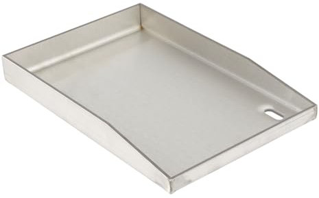 WELL GRILL Plancha - 4 mm d'épaisseur - 20 x 30 cm - En acier inoxydable - Pour barbecue à gaz et à induction - Anti-fuite