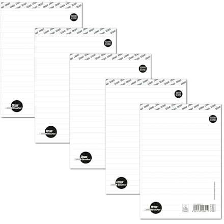 Staufen Style Blocco note - 5 blocchetti da 50 fogli ciascuno, DIN A5, 70 g/m² foderato, senza copertina