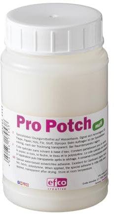 Pro Potch Lack und Leim · transparent · matt o. seidenmatt · 100 bis 1000 ml · Serviettentechnik- u. Dekokleber für Holz, Keramik, Stein, Karton, Papier, Filz, Stoff und Styropor (200 ml matt)