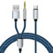 Usb C to Aux Cable with Charger In Car 2 In 1 Braided Nylon 1.2m Usbc to 3.5mm Audio Headphone Jack Charging Lead for Iphone 16 15 Pro Max Android Samsung S24 S23 Ultra Plus