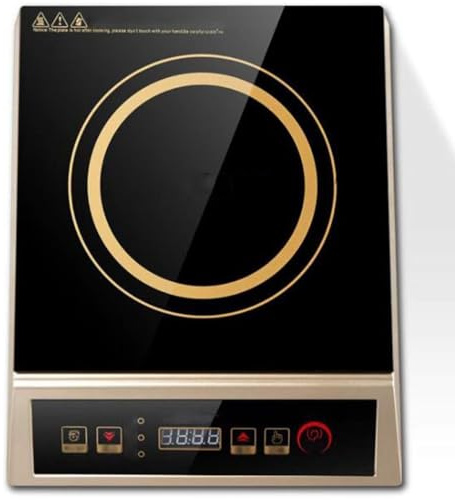 Fornello a induzione singolo, piano cottura a induzione portatile da 3500 W con 6 preimpostazioni di cottura, timer da 3 ore, stufa domestica ad alta potenza Stufa elettrica industriale per hotel