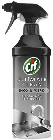 CIF Pistolet Spray Nettoyant Ultimate Clean Inox/Vitro 435 ml