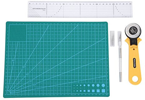 5pcs kit di utensili artigianali per cucire a mano, strumenti da taglio per tagliare tessuto in pelle di carta, supplie per tessuti
