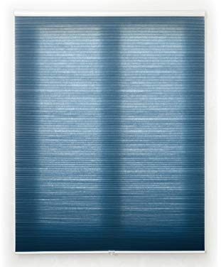 Blindecor Apidae Estor Plisado, Tejido Panal de Abeja, Disponible en más Colores y Tallas, Tela, Azul, 95 x 230 cm