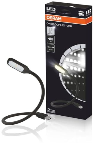 Osram ONYX COPILOT Flexible LED Leselampe USB, Schwarz