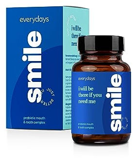 everydays Smile Probiotika Lutschtabletten mit Bakterienkulturen für die Mundflora mit Pfefferminzgeschmack - Dental Bakterien Tabletten gegen Mundgeruch - Mundhygiene ohne Mundspülung