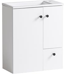 Schildmeyer Lugo Waschtisch 157396, Kreideweiß, 50,0 x 25,0 x 60,0 cm