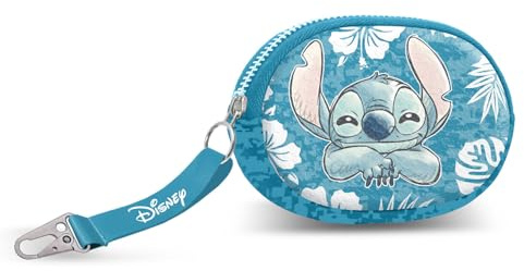 Disney Lilo et Stitch Aloha-Porte-Monnaie Pill, Bleu, 12,5 x 9 cm