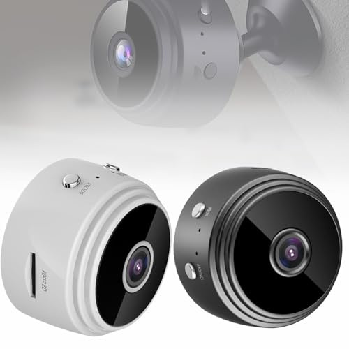 Telecamera segreta per esterni, wireless, 1080p, mini telecamera di sicurezza per la casa, per proteggere la tua casa e la tua famiglia (nero + bianco)