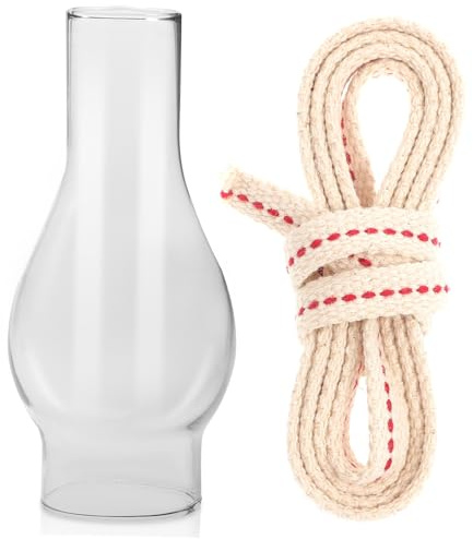 ROMISBABA Öllampen Glaslampenschirm aus Glas Camping Petroleumlampenabdeckung Dekorative Lampenabdeckung für Wandleuchten Lichtschonend und Filigran