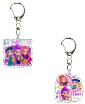 GHPKOTW 2 Llavero Kpop, llavero anime, merchandising Kpop para fans, regalo de Año Nuevo para un amigo, llavero, regalo de cumpleaños