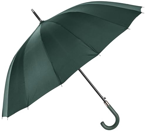 RONIARE Windproof Large Umbrella for Rain,Automatic Open with Easy Grip,Rainproof and Durable Canopy Design –Versatile Travel, Big Golf Umbrellas for Men & Women (Green)