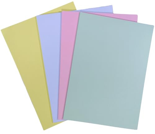 A4 pastellfärg kortpaket 20 ark 4 färger ljust färgat kort 160 gsm påskhantverkskort