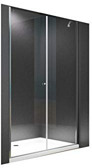 BuyLando.Shop [Typ-Isabella] 175x195cm 8mm Nischdörr - Nischduschkabin - ESG - klart glas - variationer