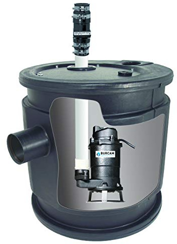BURCAM 401446P 3/4HP Complete Sewage Grinder Pump System