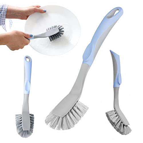 York BACTERIA STOP Geschirrbürste - Küchenbürste, die zum Spülen von Geschirr, Töpfen, Pfannen geeignet ist - Antibakterielle Borsten - Rutschfester Griff