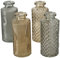 Boltze 2019329 Panja Vase 14 cm 4tlg. grau (1 Set)