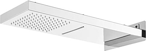 vidaXL Soffione Doccia da Parete in Acciaio Inossidabile 201 Argento