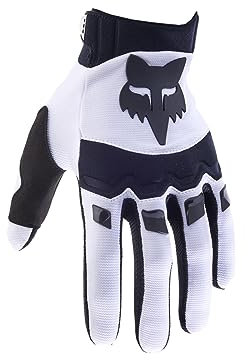 Fox Racing Dirtpaw Glove mit gepolsterten Knöcheln, gepolsterter Handfläche, hoher Flexibilität und sicherem Verschluss für MX & Offroad, Farbe: White, Größe: M