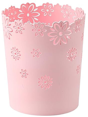 lmoikesz Poubelle légère Anti-Rayures, épaisse et Durable pour la Maison Le Bureau, sûre et Saine. Spécifications Multiples, Rose, Petite Taille