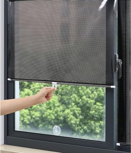 Cortinas con Ventosa,sin Perforaciones,estores temporales portátiles para Puertas y Ventanas