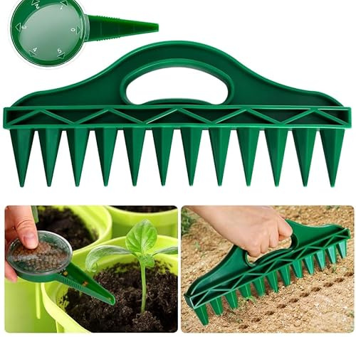 Seminatrice, seminatrice a mano, aiuto per piantare, bastone per picchietti, attrezzi da giardino per semina precisa, spargitore di semi e piante per verdure, fiori, erbe aromatiche