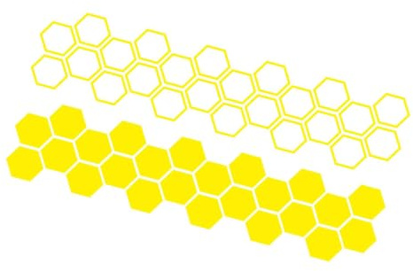 Bil Honeycomb Bildekal, Honeycomb Bil Stickers Bildekor vattentäta | Bildekaler Hexagonalt mönster, självhäftande, avtagbar, UV, bubbelfri film, fordonsfilm, sedan lastbil S