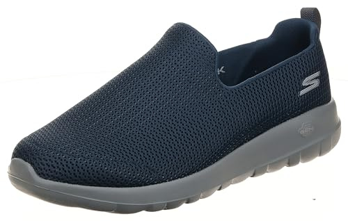 Skechers Go Walk MAX, Zapatillas para Caminar Hombre, Azul/Gris, 43 EU