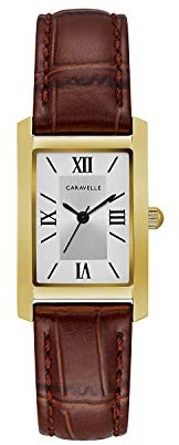 Bulova Women Analog Quartz Watch with Leather Strap 44L234
