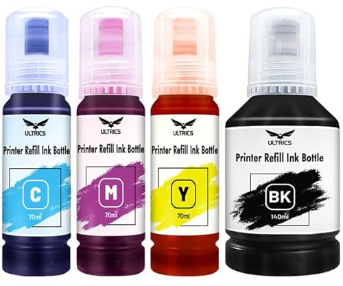 Printer Ink Refill Multipack, Universal Bulk Refillable Ink Kit for Refilling Ink Cartridges and CISS Systems Compatible with Epson Canon Brother HP Dell Lexmark Kodak Xerox
