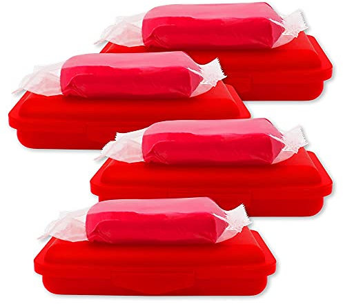 ABACUS® Lackknete 4x 200 g abrasiv/stark (7752.4) - Lackreinigungsknete Reinigungsknete Lack Auto Reinigungsknete