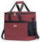 Lifewit 40L Kühltasche Groß faltbar Kühlkorb Kühlbox Isoliertasche Thermotasche Picknicktasche für Lebensmitteltransport, Weinrot