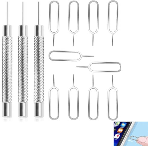Dolaso 23 Pcs SIM Card Removal Openning Tool, SIM Card Ejector Removal Pin, Tray Eject Pins Needle Opener, Universal Sim Ejector Tool for All Smartphone Devices, Watchchain Link