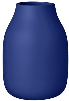 blomus Vase -COLORA- | Keramikvase für Blumen & Dekoration | Blumenvase Farbe Mazarine Blue matt | Größe L